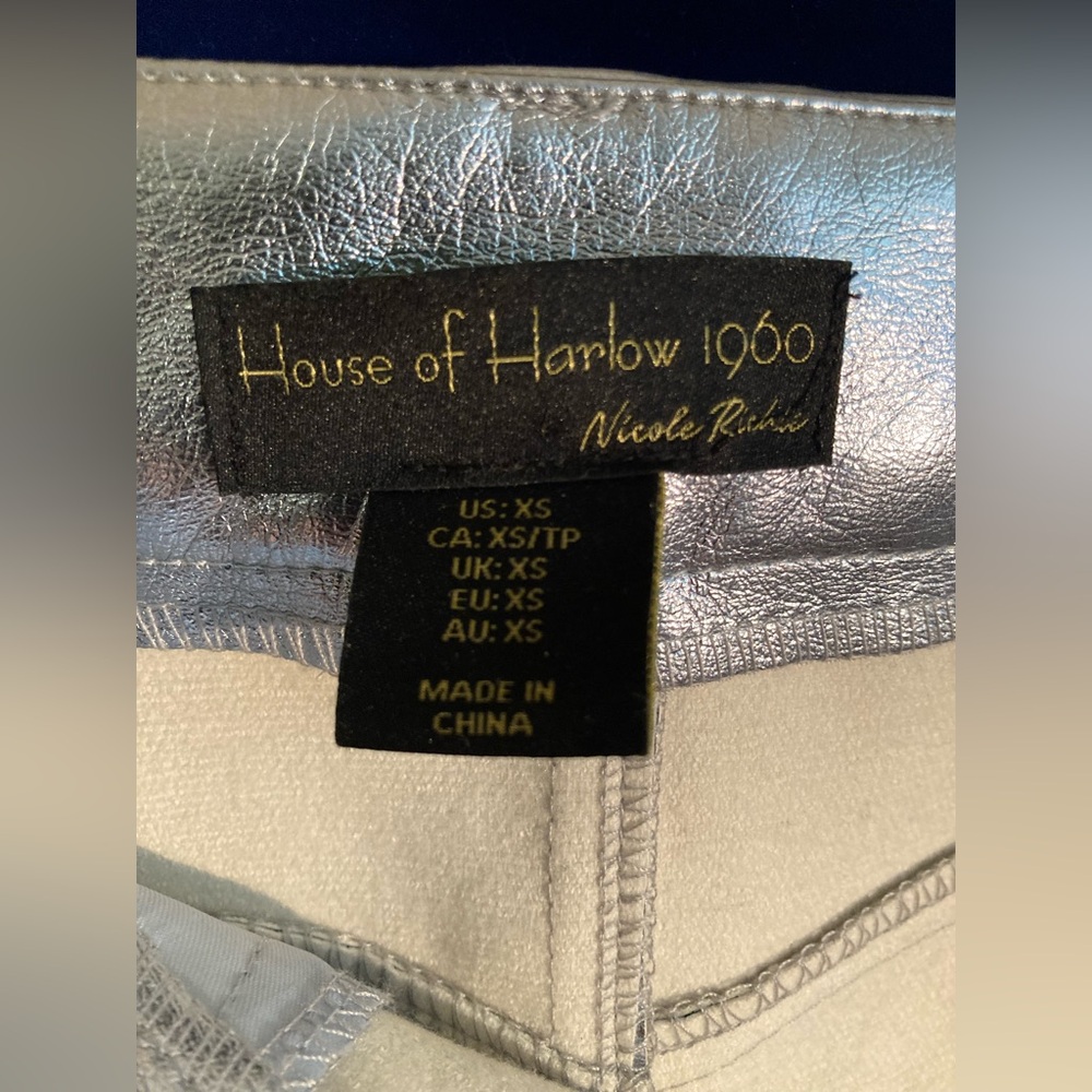House of Harlow 1960 Silver Midi Skirt - Picture 2 of 4